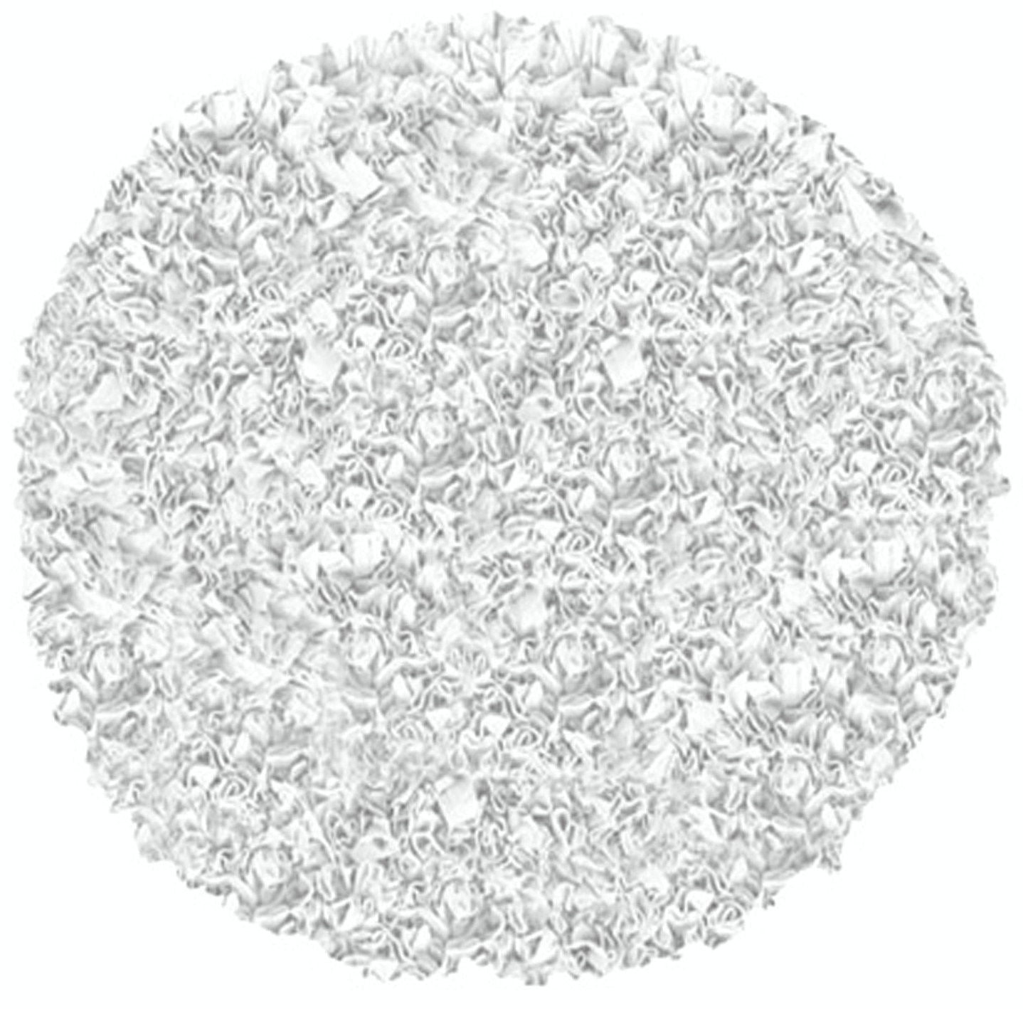 Shaggy Raggy White Area Rug - Synthetic, Durable, Multiple Sizes for Nurseries & Living Spaces