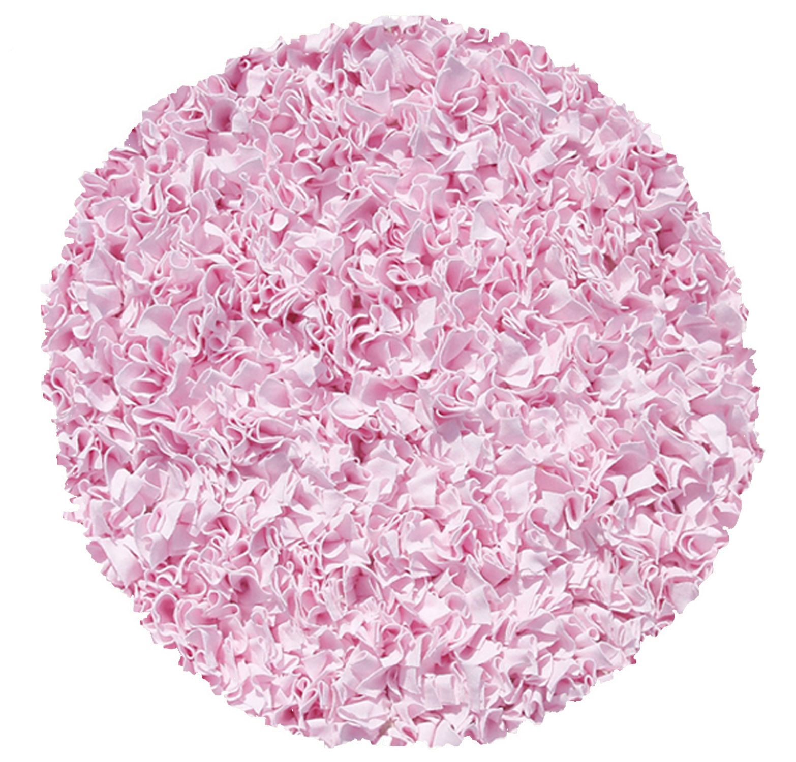 Shaggy Raggy Pink Area Rug - Soft Synthetic Fabric, Multiple Shapes & Sizes, Ideal for Events, Photography & Home Decor