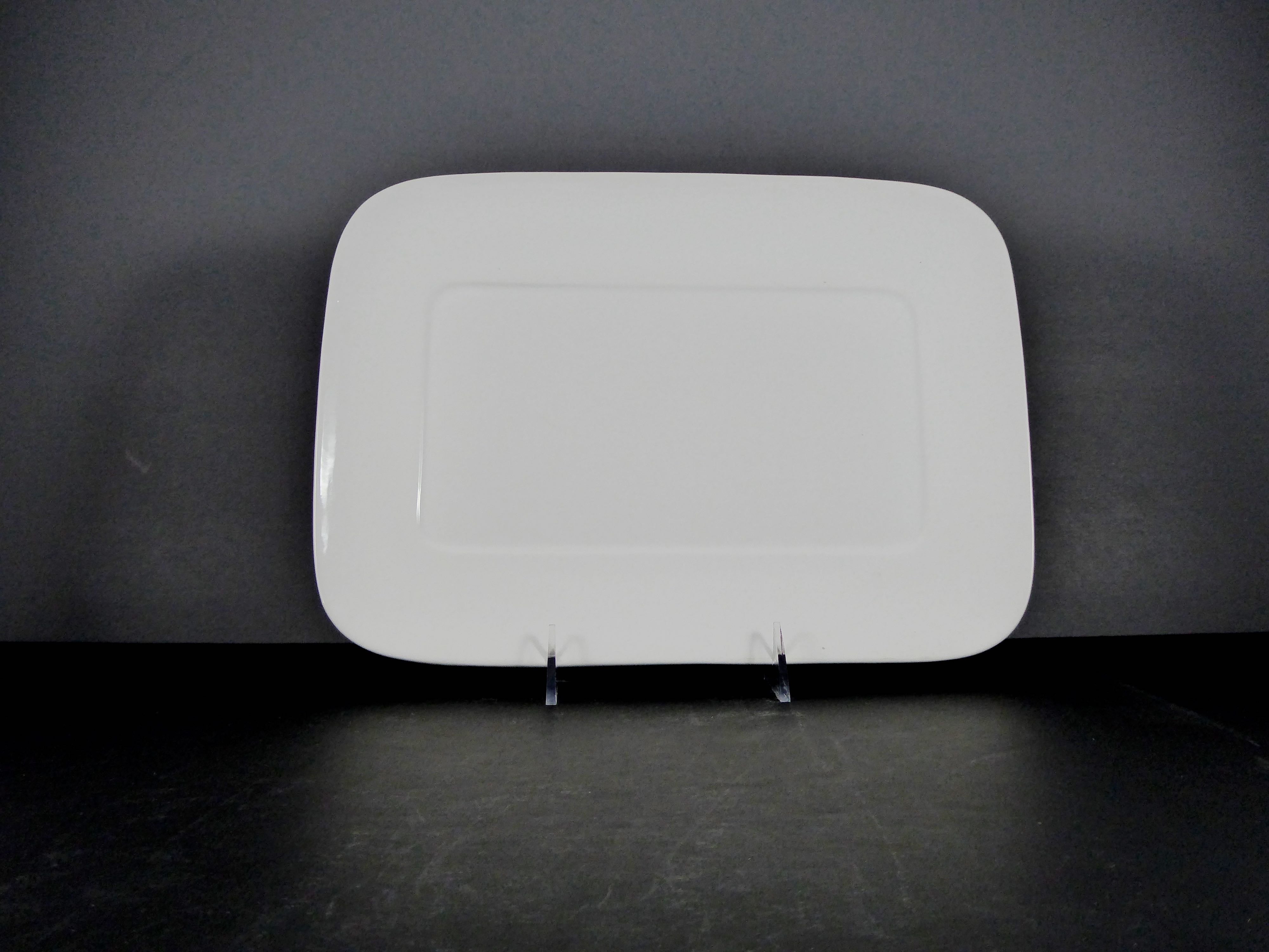 #3558 PLATTER 12" X 9" RECTANGLE - Ceramic/Porcelain Serving Platter for Casual & Formal Dining, Sold by Case