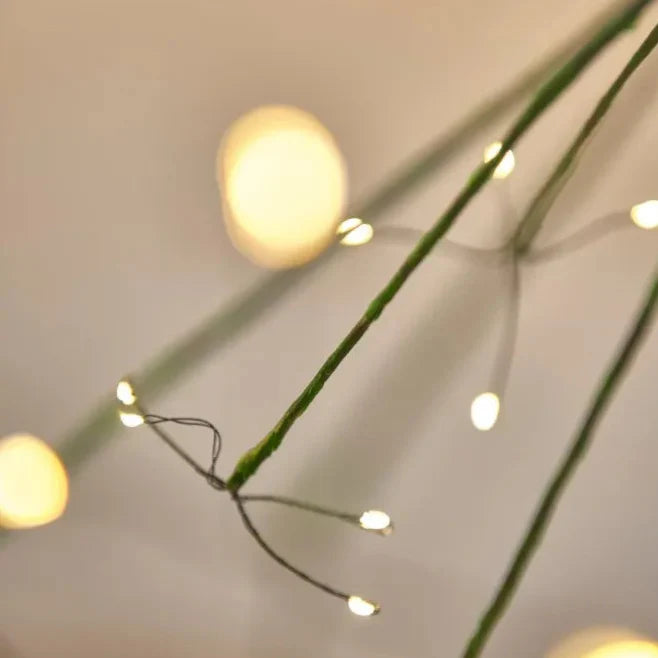 Dandelion Green - 35cm Outdoor Decorative Lights: 96 Warm White LEDs, Dual - Powered, Weather - Resistant for Magical Outdoor Ambiance